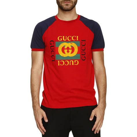 gucci t shirt mens writtem|authentic Gucci men tee shirts.